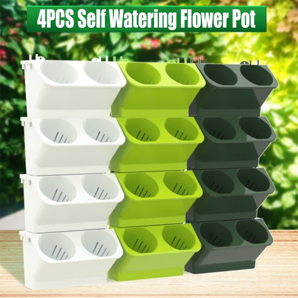 Bonsai Garden Wall - 4 pcs Self Watering Flower Pot