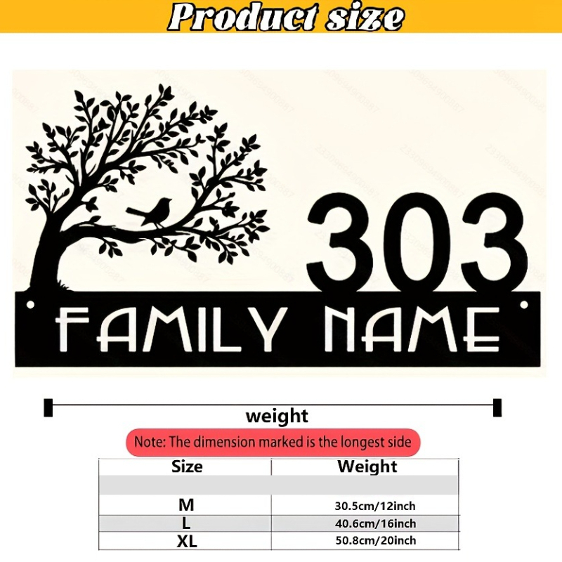 Custom Metal Address Sign with - đánh giá và giá Bonsai Garden Tree
