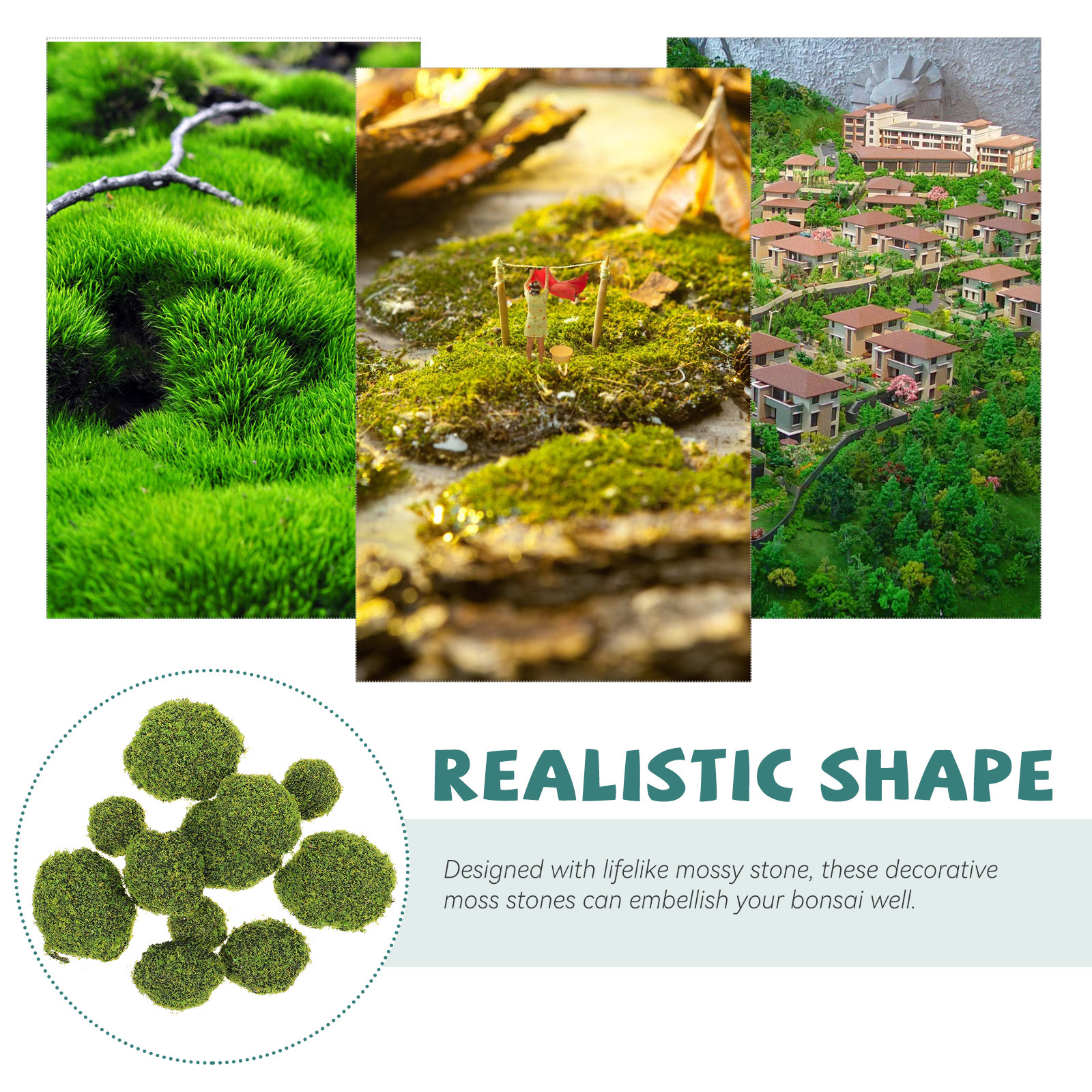 12Pcs Artificial Mossy Stone R - đánh giá và giá Bonsai Garden Wall