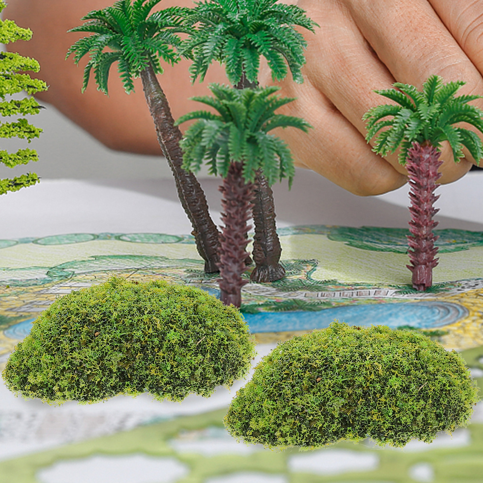 12Pcs Artificial Mossy Stone R - đánh giá và giá Bonsai Garden Wall