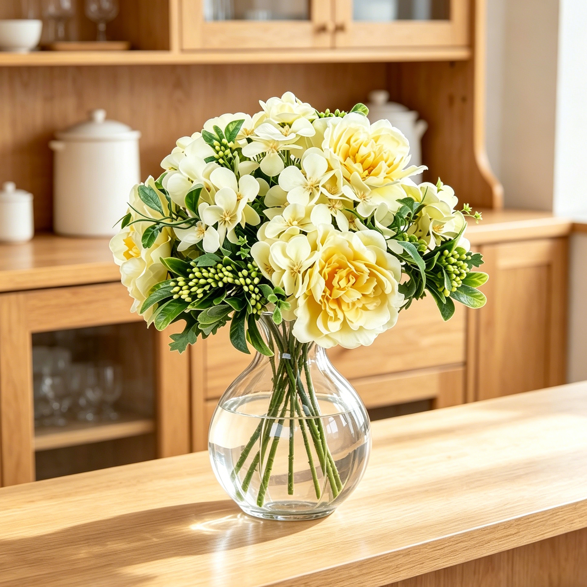 Artificial Flower Silk Peony R - đánh giá và giá Bonsai Garden Wall