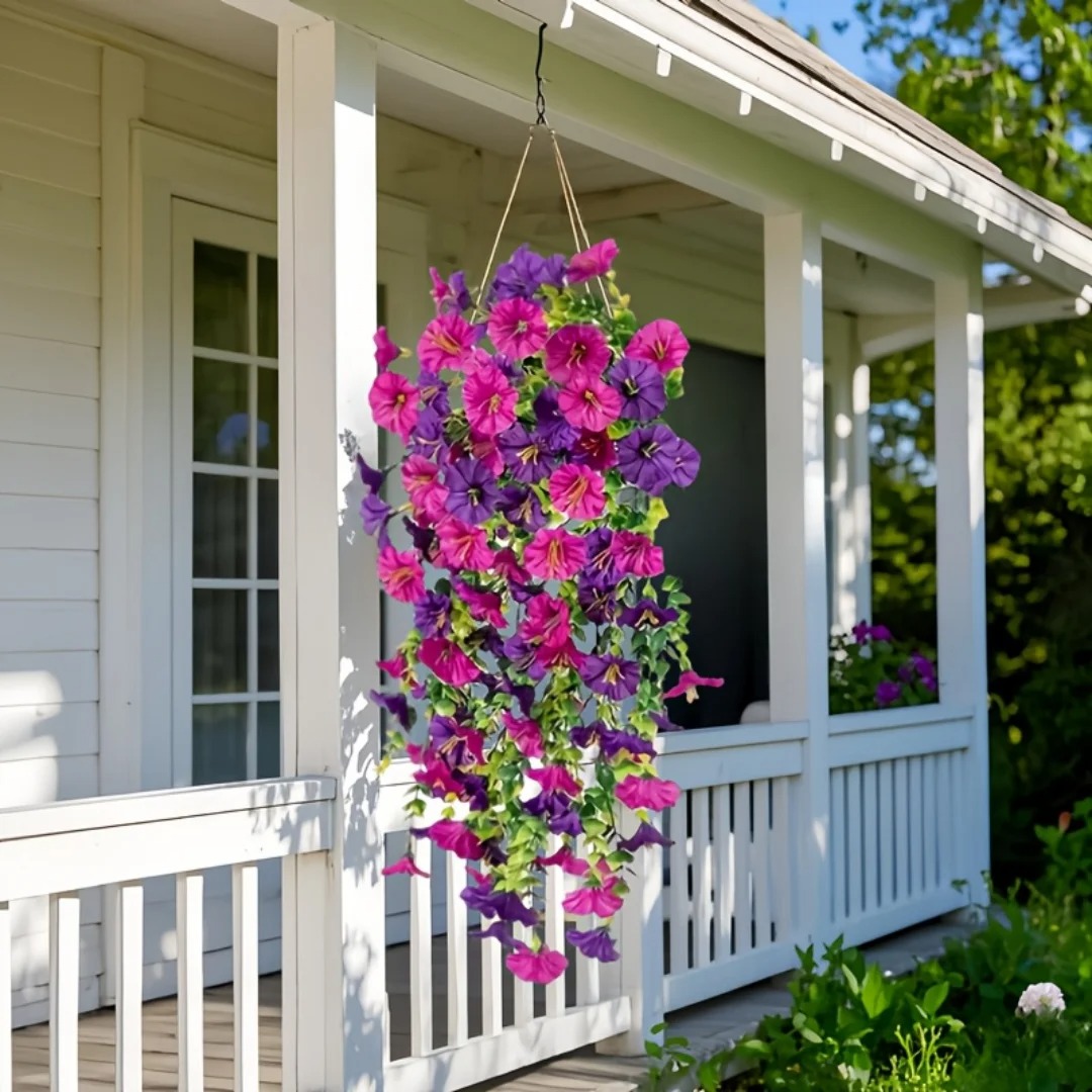 Artificial Flowers Silk Violet - đánh giá và giá Bonsai Garden Wall