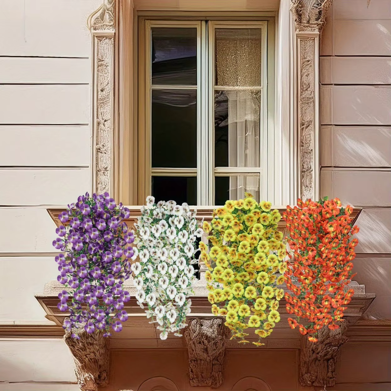 1/2Pcs Violet Artificial Flowe - đánh giá và giá Bonsai Garden Wall