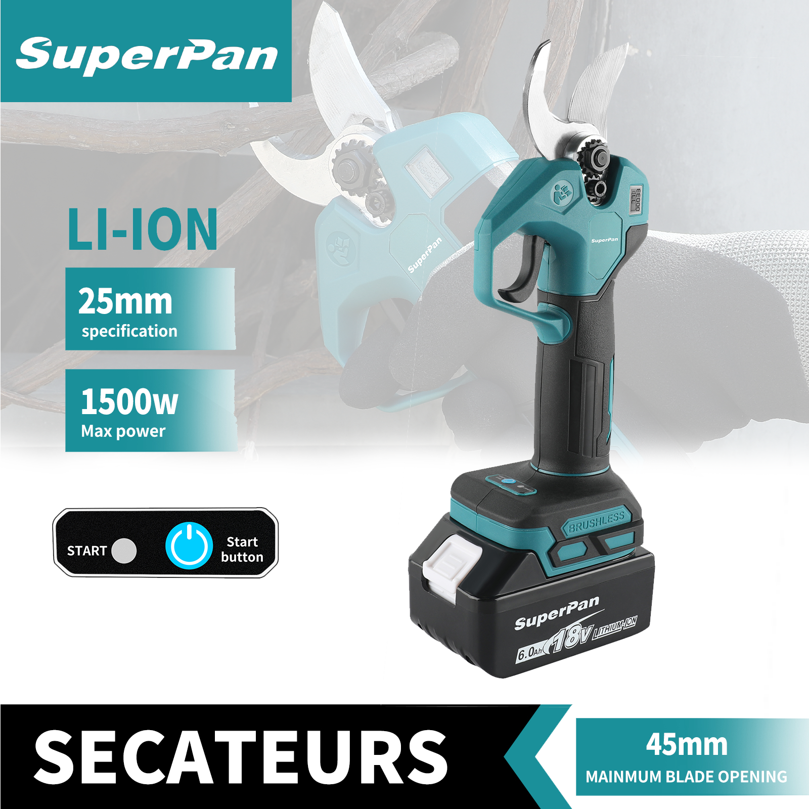 SuperPan 40mm Brushless Cordle - đánh giá và giá Bonsai Garden Tree